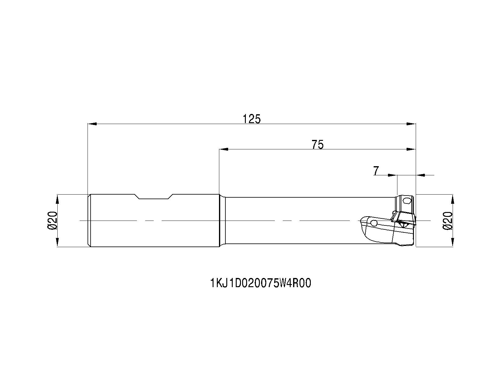 Ingersoll Cutting Tools Metal Working Tools HT 1KJ1D...W DIN1835B