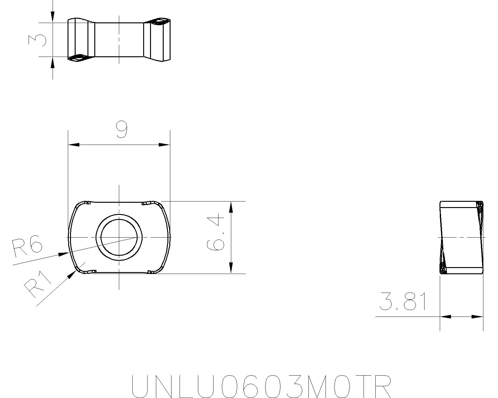 Ingersoll Cutting Tools Metal Working Tools UNLU0603M0TR 5812830