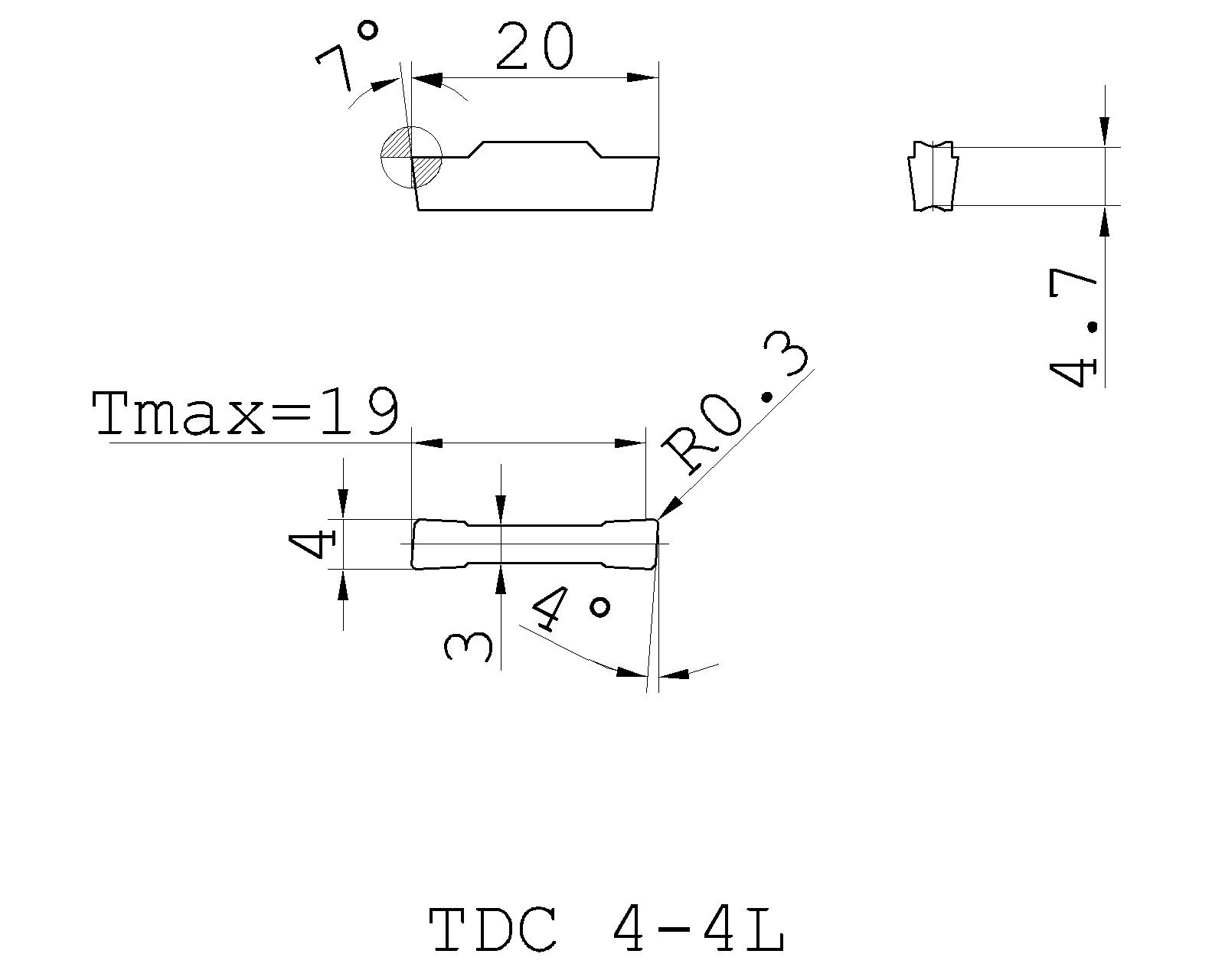 Ingersoll Cutting Tools - Metal Working Tools - TDC : 6110853 - TDC 4-4L