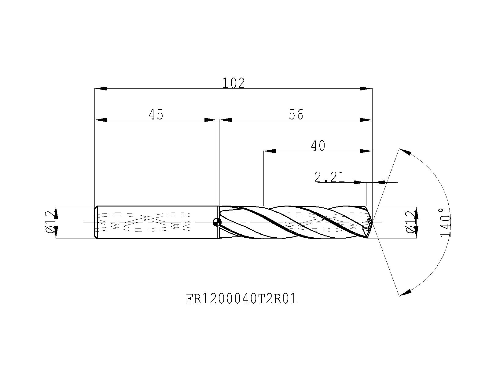 Ingersoll Cutting Tools Metal Working Tools SD3 FR_ 3D Z=3 Ø4,012