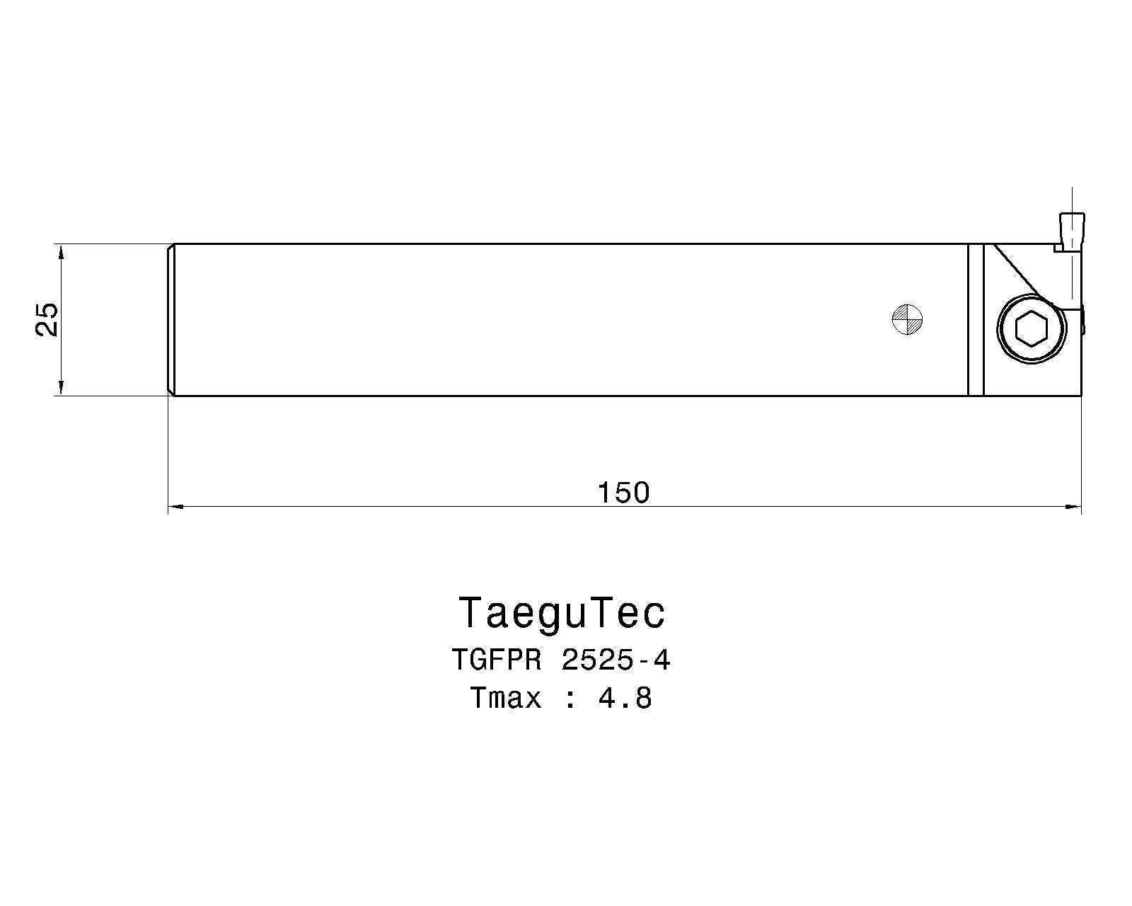 Taegutec Cutting Tools Metal Working Tools Tgfpr L 2800078 Tgfpr 2525 4