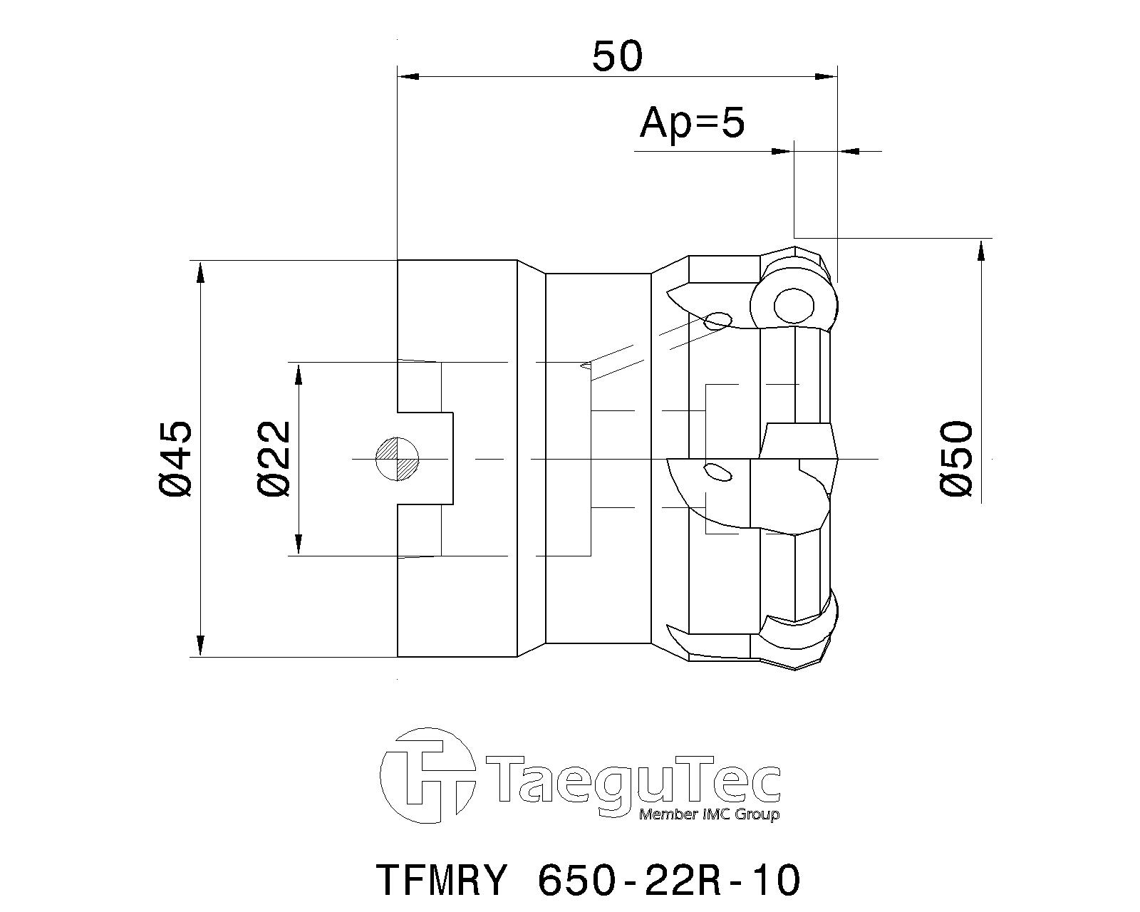 TaeguTec Cutting Tools - Metal Working Tools - TFMRY-R-08/10