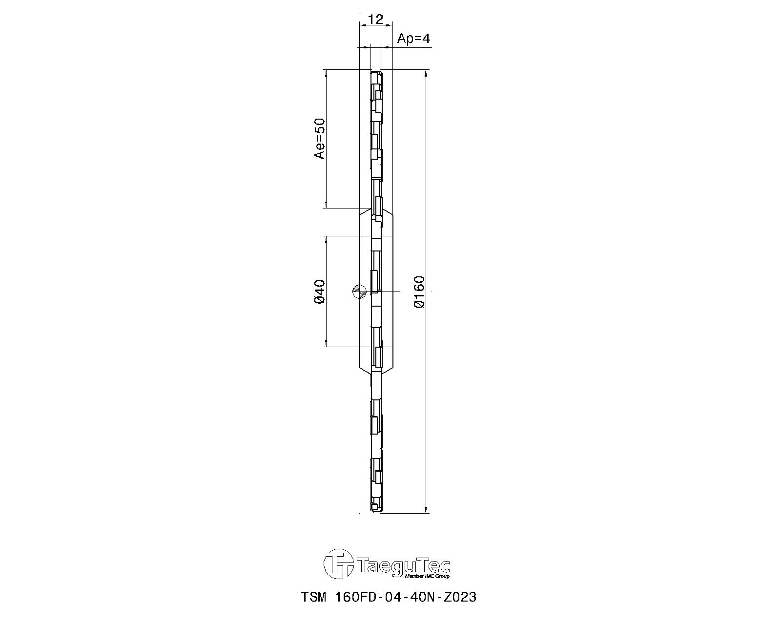 TaeguTec Cutting Tools - Metal Working Tools - TSM-FD-Z. : 3108566 