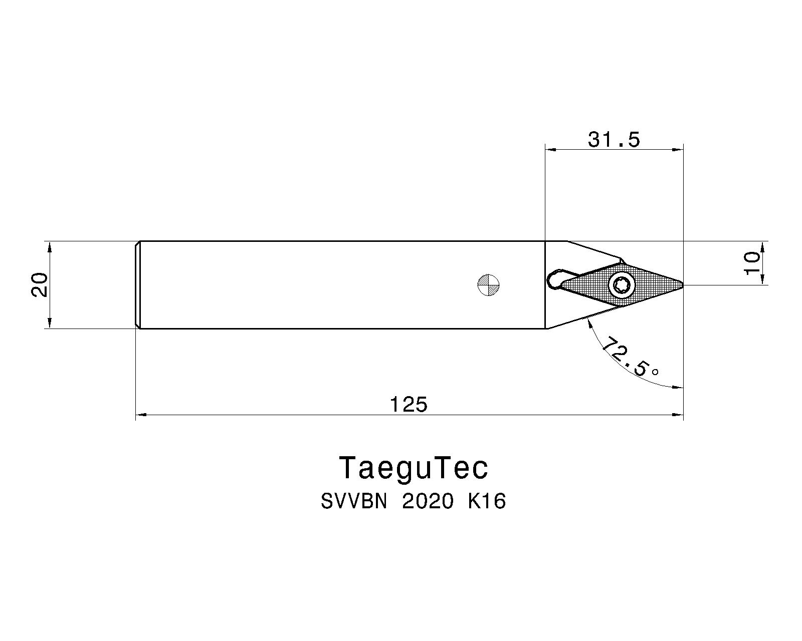 TaeguTec Cutting Tools - Metal Working Tools - SVVBN (Holder TaeguTec Cutting Tools - Metal Working Tools - SVVBN (Holder