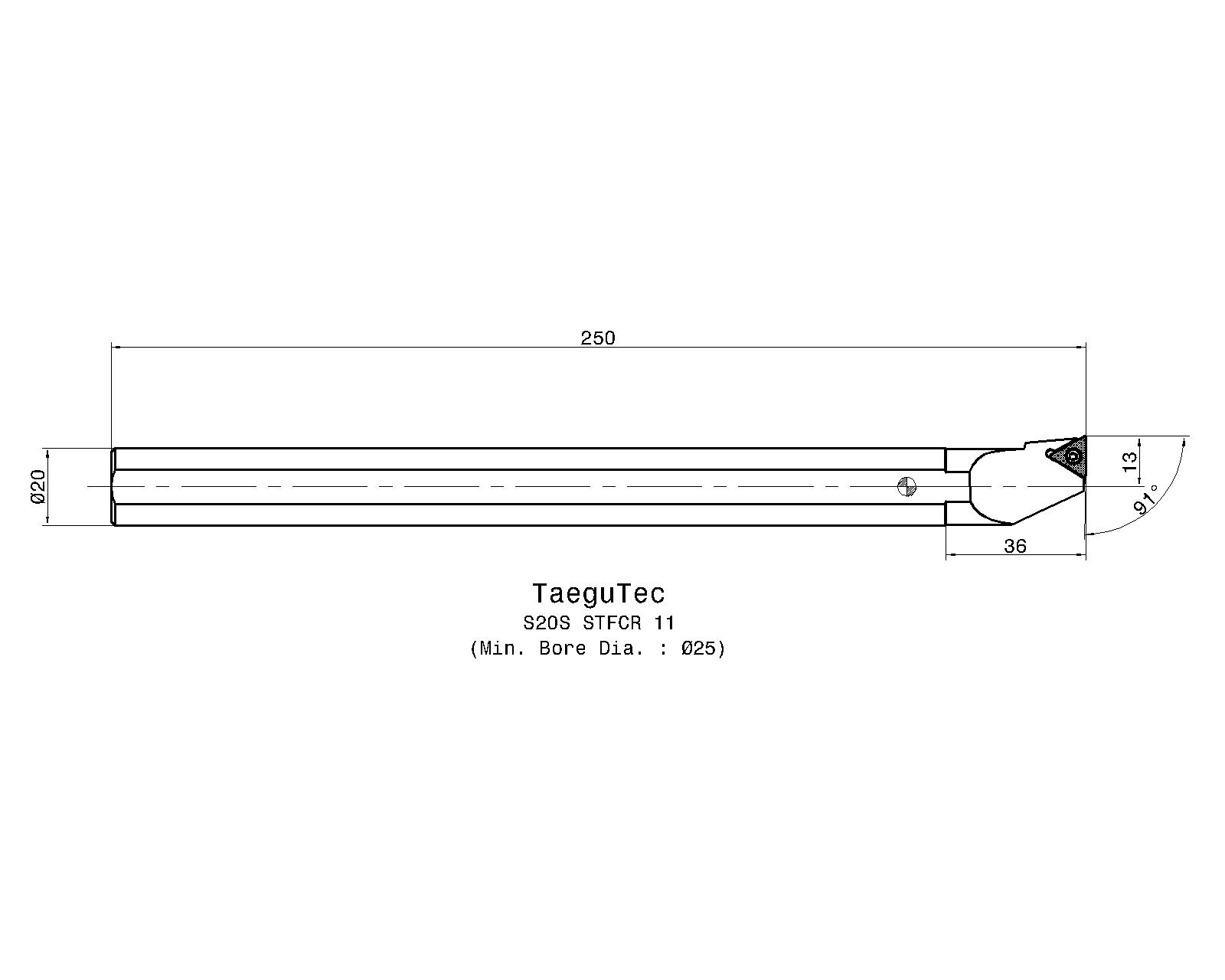 TaeguTec Cutting Tools - Metal Working Tools - S-STFCR/L TaeguTec Cutting Tools - Metal Working Tools - S-STFCR/L