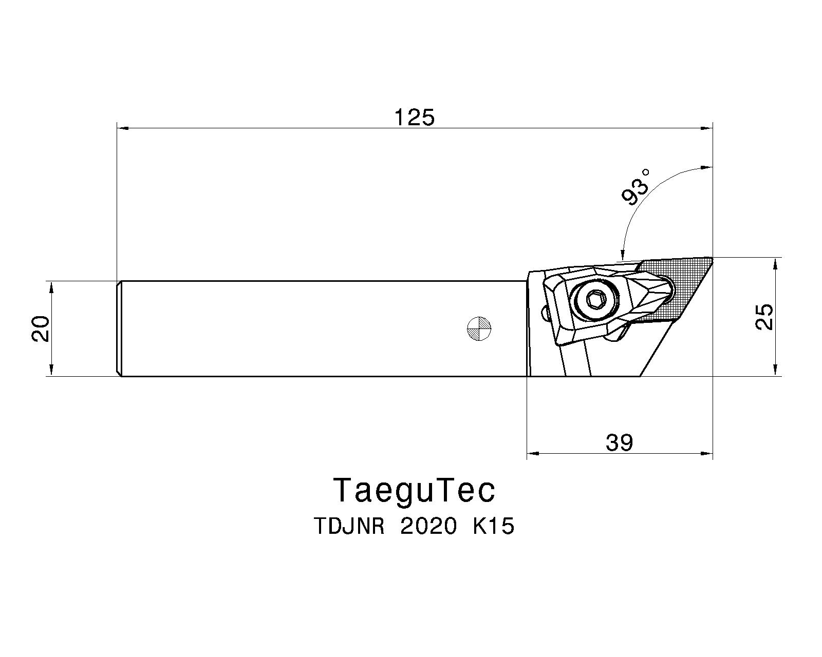 TaeguTec Cutting Tools - Metal Working Tools - TDJNR/L... : 3603353 - TDJNR 2020 K15