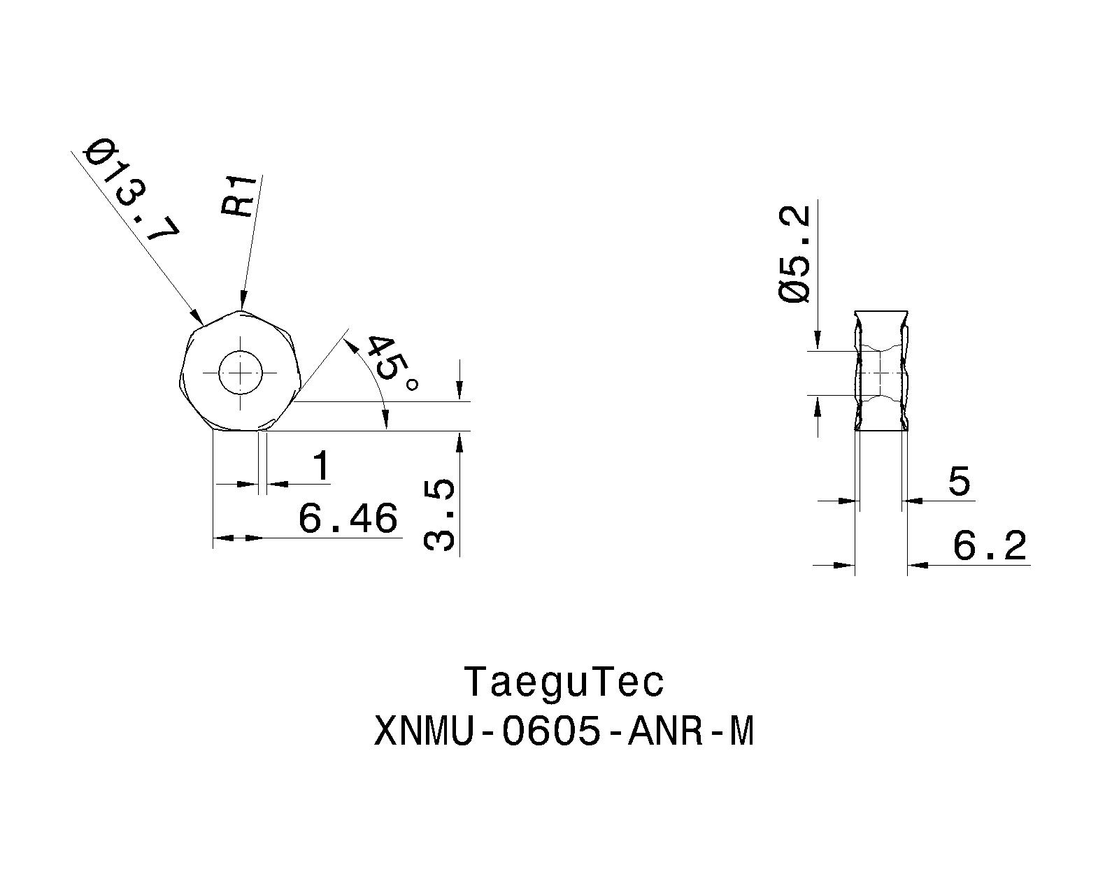 TaeguTec Cutting Tools - Metal Working Tools - XNMU 06 ANR-M