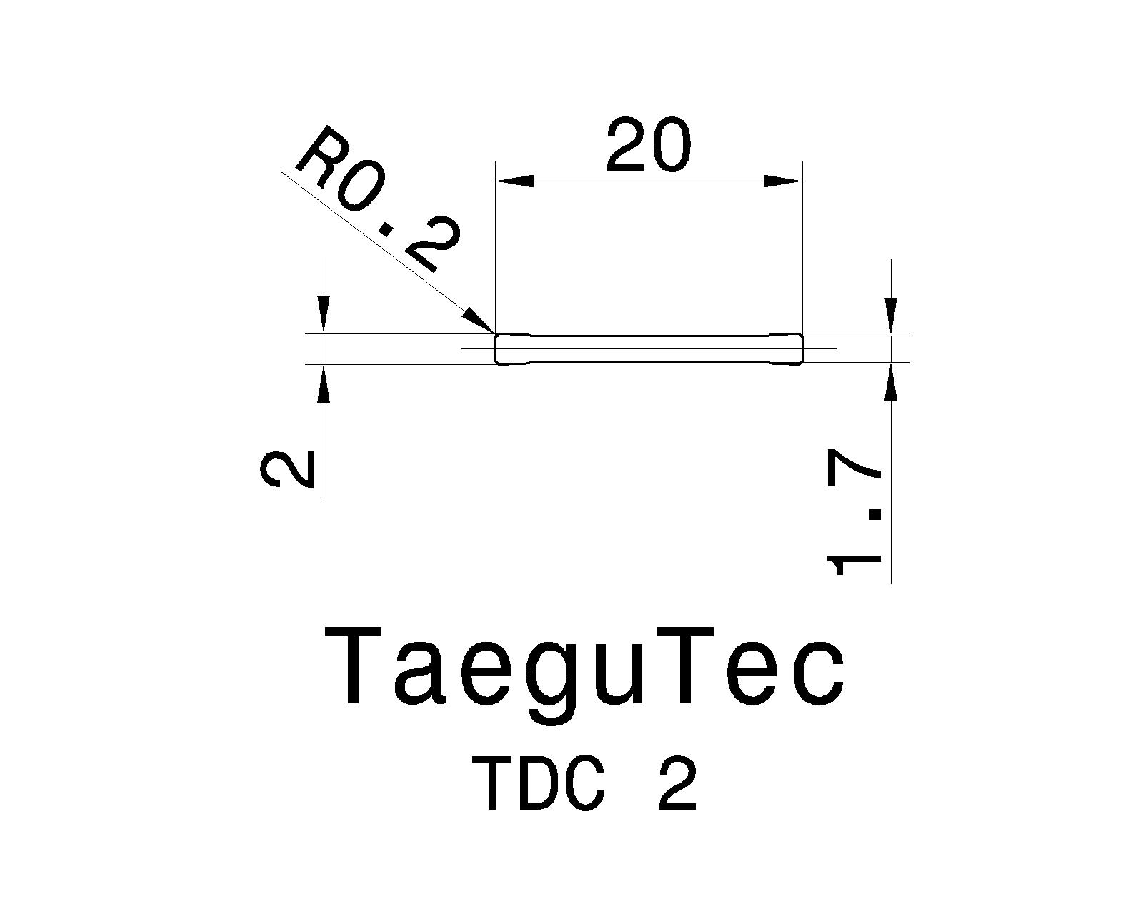TaeguTec Cutting Tools Metal Working Tools TDC (Doubleended