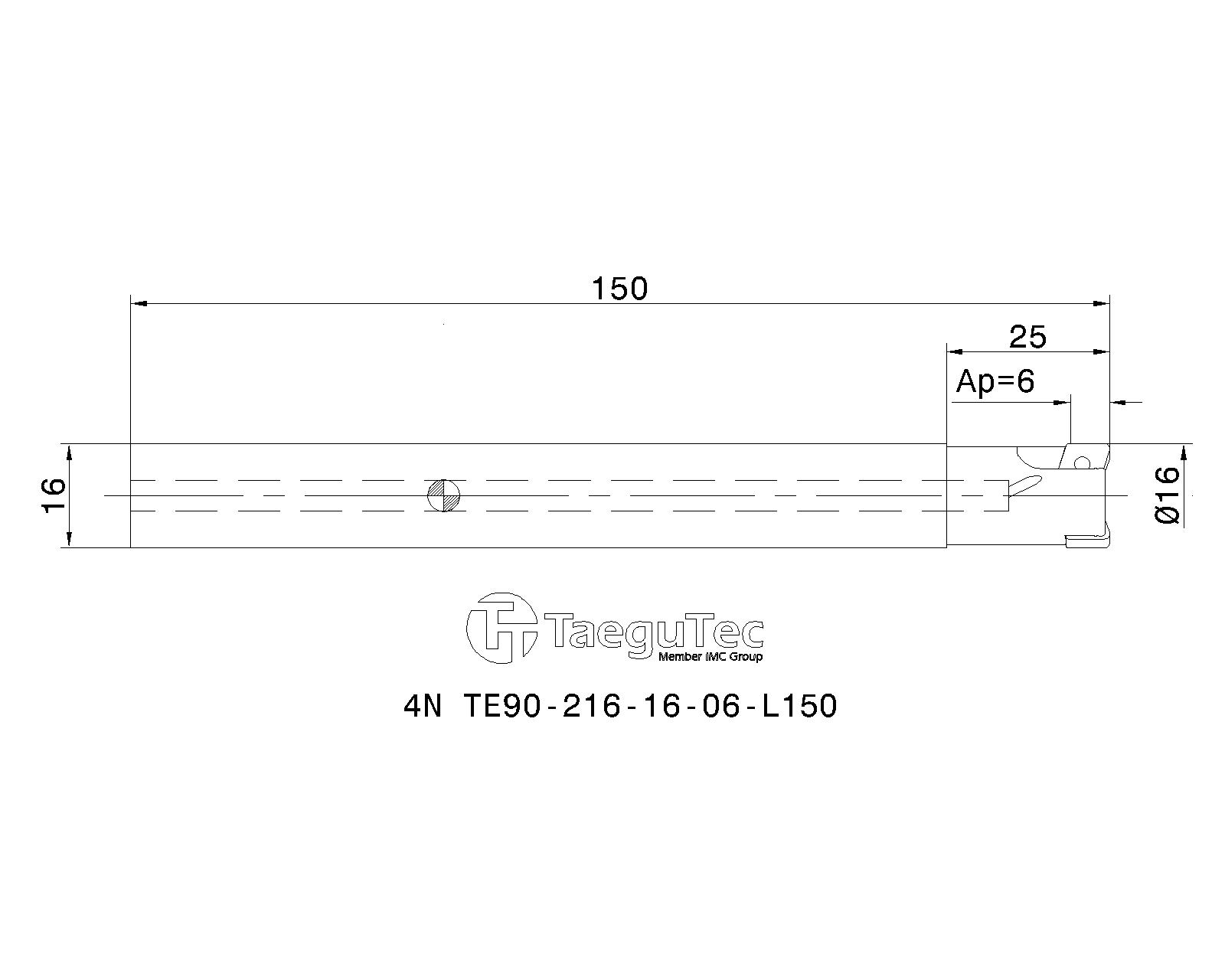 TaeguTec Cutting Tools - Metal Working Tools - 4N TE90-06