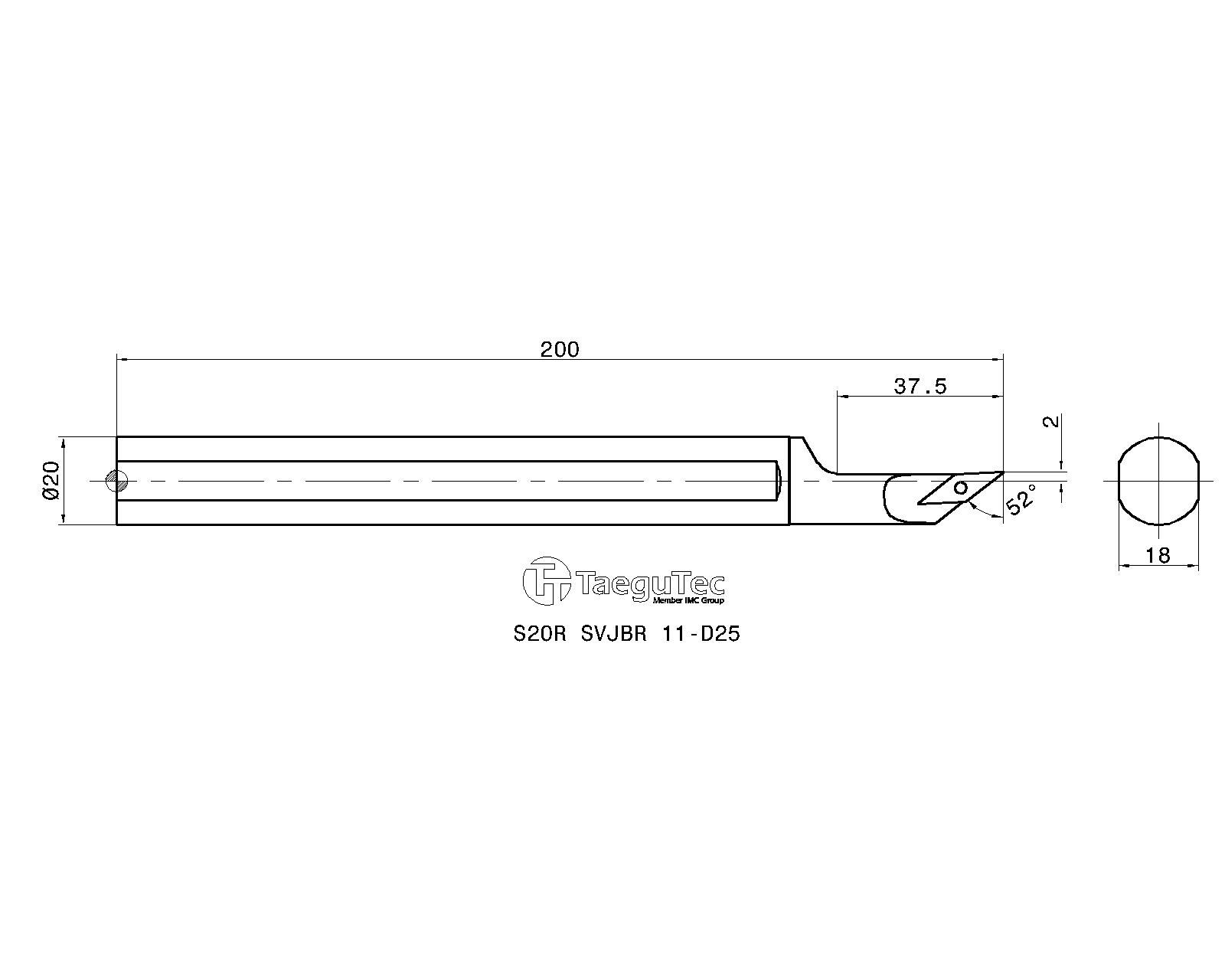 TaeguTec Cutting Tools - Metal Working Tools - S-SVJBR/L TaeguTec Cutting Tools - Metal Working Tools - S-SVJBR/L