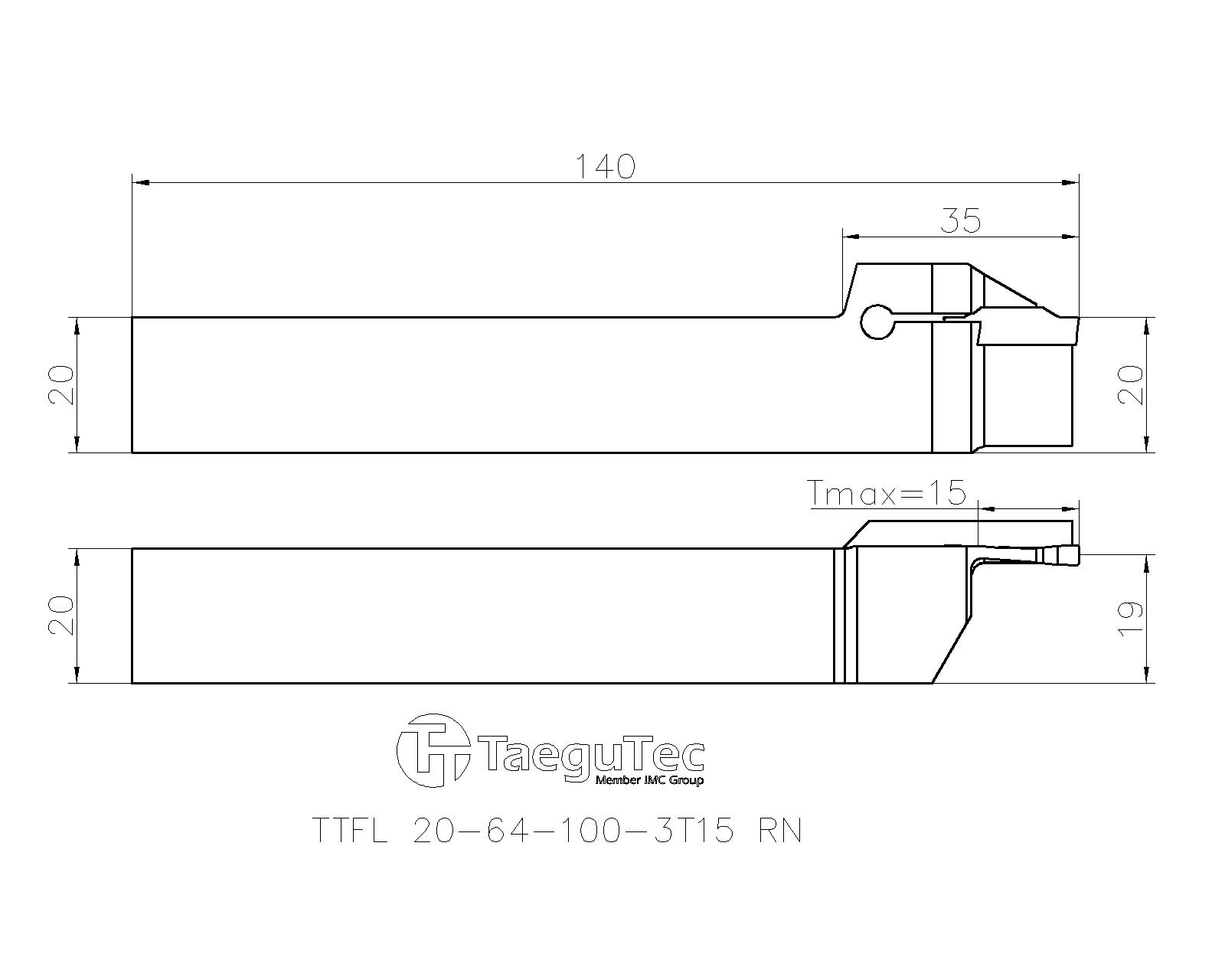 TaeguTec Cutting Tools - Metal Working Tools - TTFR/L 20/25-RN