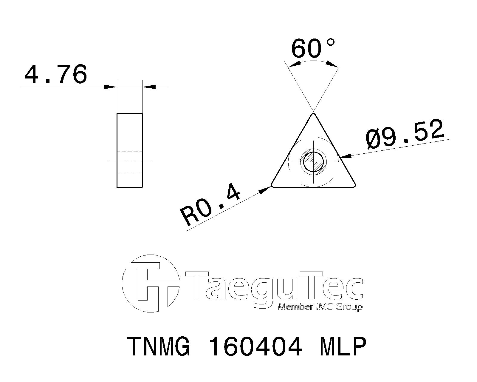 TaeguTec Cutting Tools - Metal Working Tools - TNMG-MLP