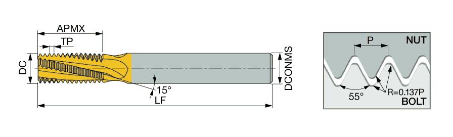 Tungaloy Cutting Tools Metal Working Tools Threading Ext Thread Milling Mtec W