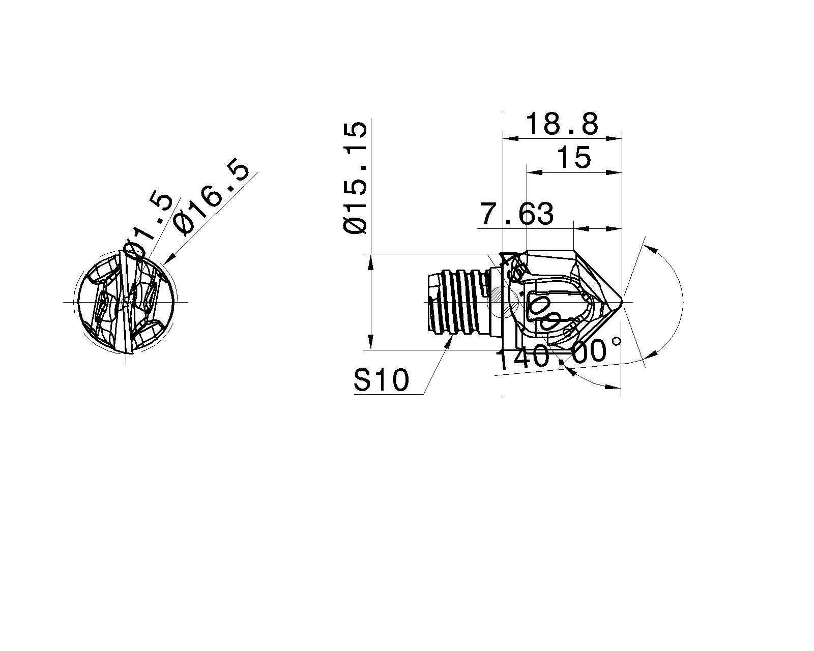 TRUSCO トラスコ中山  傘型回転センター MT6 250mm TLK-6B - 2