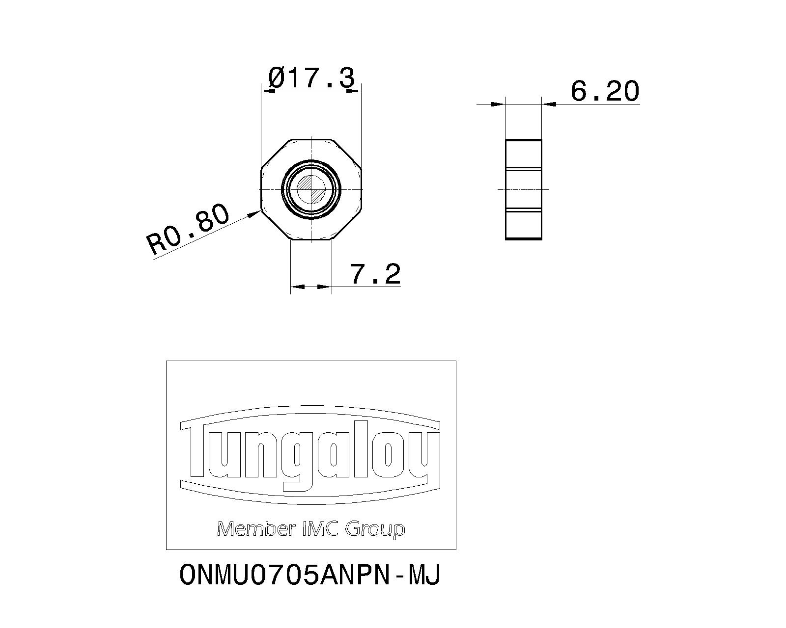 10pcs/Box   Toshiba CNC Blade    ONMU0705ANPN-MJ AH725