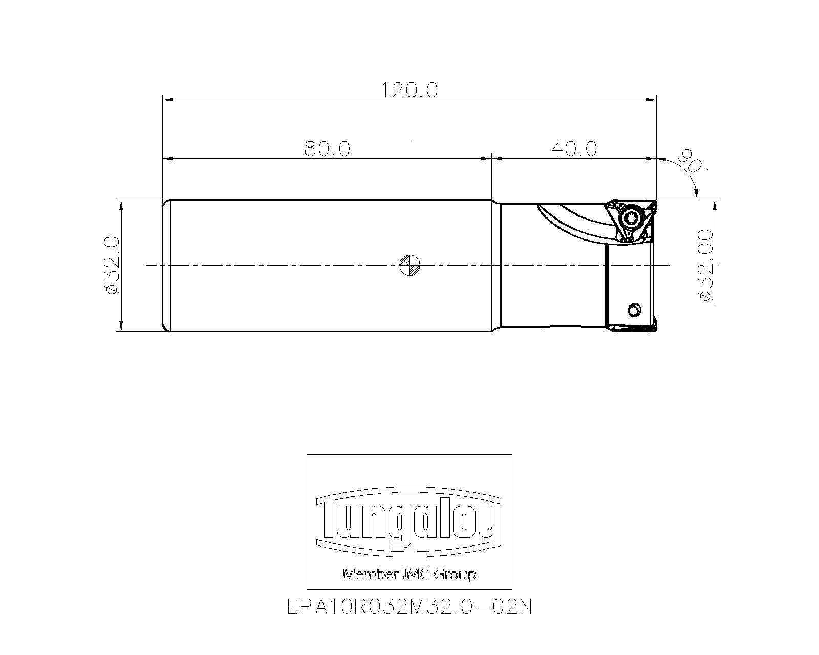 タンガロイ ＴＡＣ柄付フライス（EPA10R028M25.002L） jhL1rBjwww