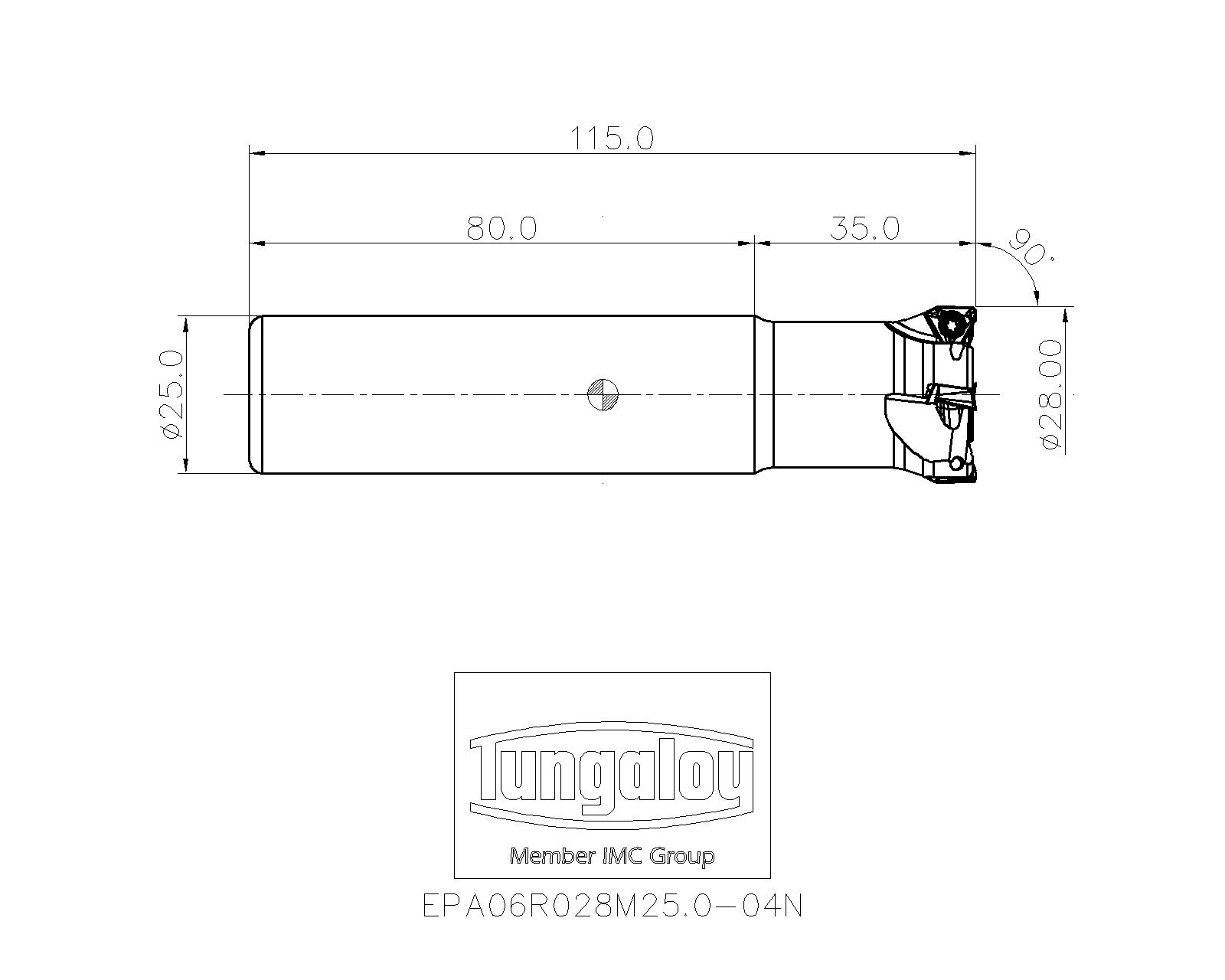 国内即発送】 ワルター CAPTO ISOツールホルダー C5-DDJNR-35060-15-P