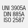 UNI 3905A DIN 885A ISO 2587                       