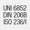UNI 6852 DIN 206B ISO 236/I                       