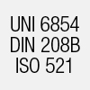 UNI 6854 DIN 208B ISO 521                         