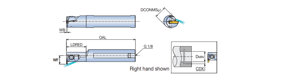 TERAVIEページ TaeguTec Cutting Tools - Metal Working Tools - TTIR/L-TB