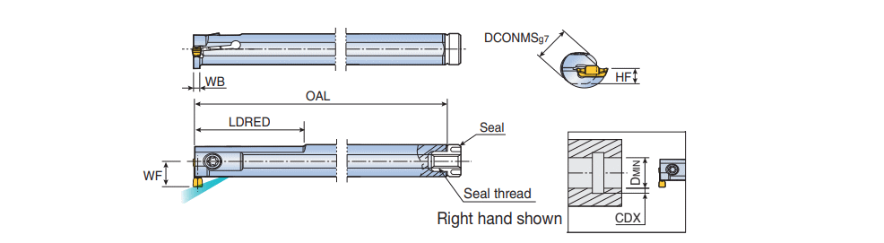 TaeguTec Cutting Tools - Metal Working Tools - TTSIR/L : 2801613